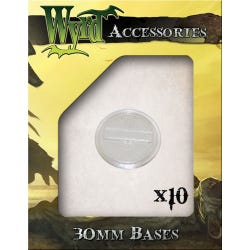 Clear 30mm Translucent Bases - 10 Pack