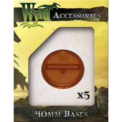 Rootbeer 40mm Translucent Bases - 5 Pack