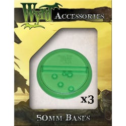 Green 50mm Translucent Bases - 3 Pack