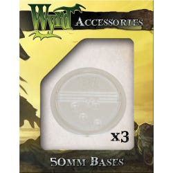 Clear 50mm Translucent Bases - 3 Pack