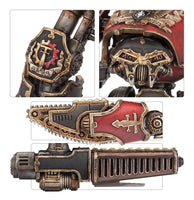 Reaver Titan Weapons Melta Cannon, Chainfist, Volcano Cannon and Turbo Laser
