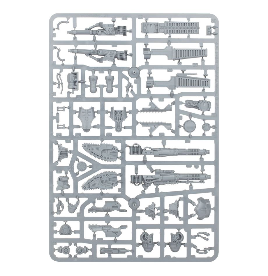 Reaver Titan Weapons Melta Cannon, Chainfist, Volcano Cannon and Turbo Laser