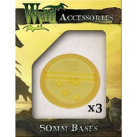 Gold 50mm Translucent Bases - 3 Pack