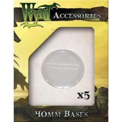 Clear 40mm Translucent Bases - 5 Pack