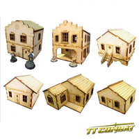 28mm Terrain: Old Town Scenics - 6 House Set